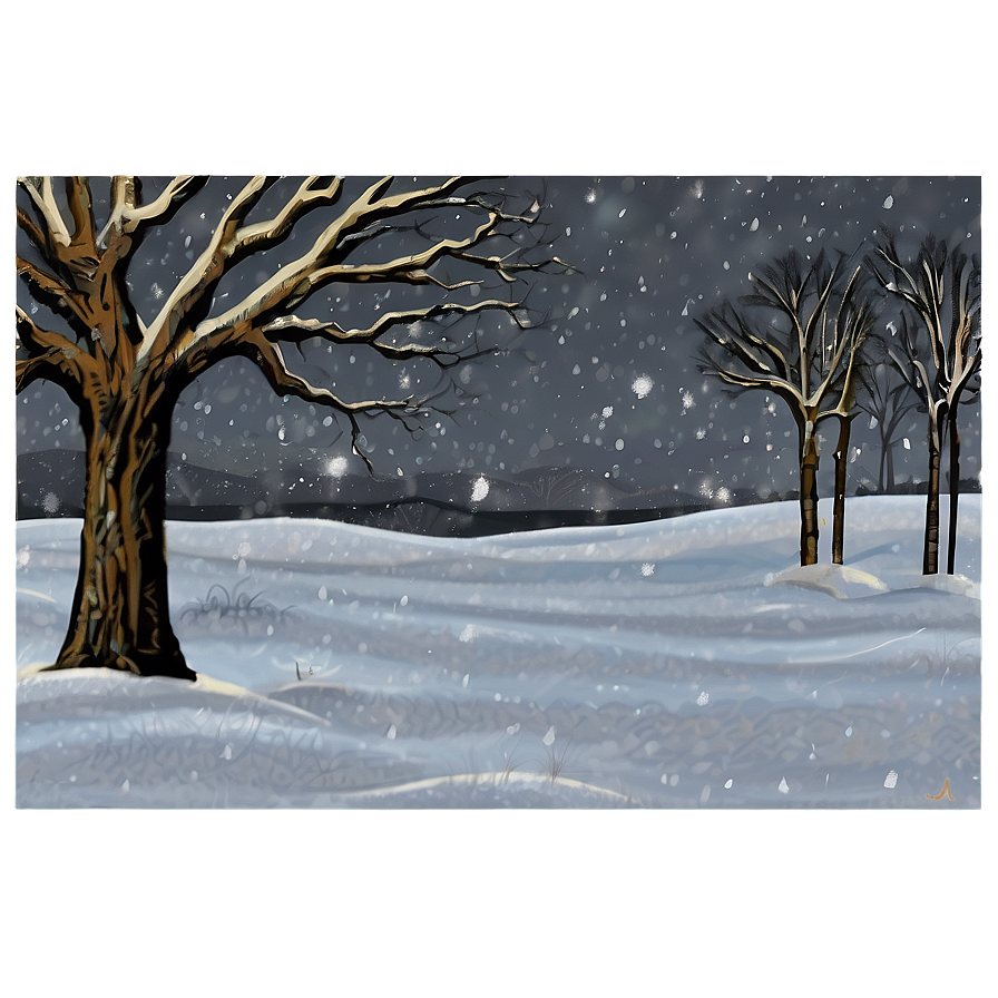 Kansas Winter Snow Scene Png Jss PNG image