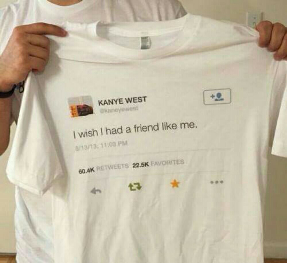 Kanye West Tweet Tshirt PNG image
