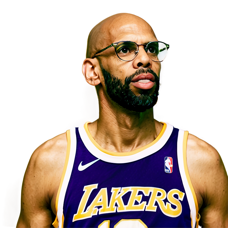 Kareem Abdul-jabbar Coaching Lakers Png Nec55 PNG image