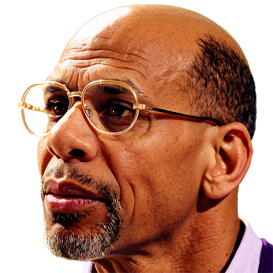 Kareem Abdul-jabbar Coaching Lakers Png Wbh PNG image