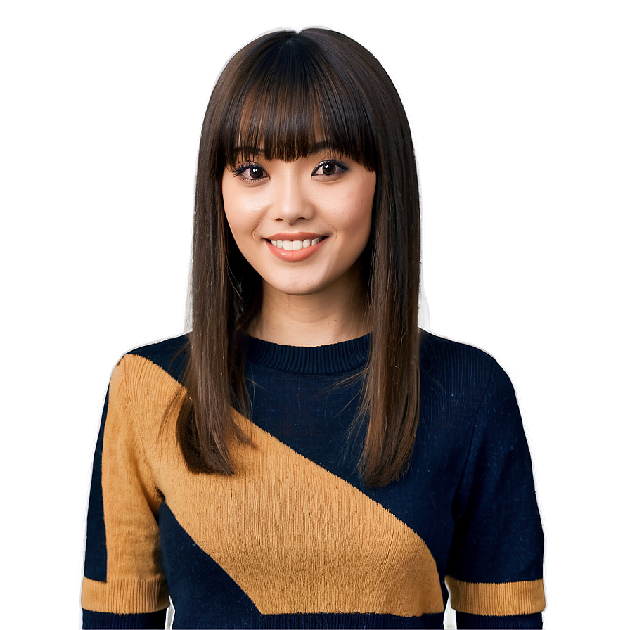 Karen Haircut With Bangs Png Wio PNG image