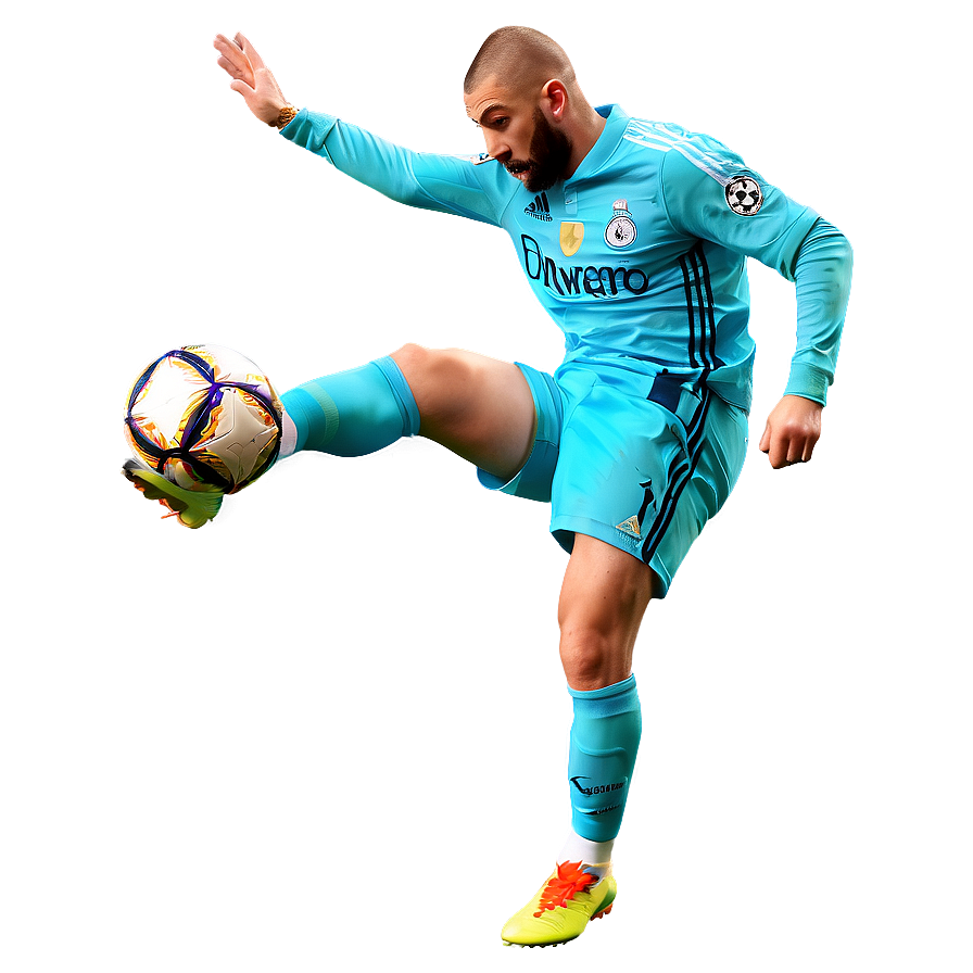 Karim Benzema Action Shot Png Gkh PNG image