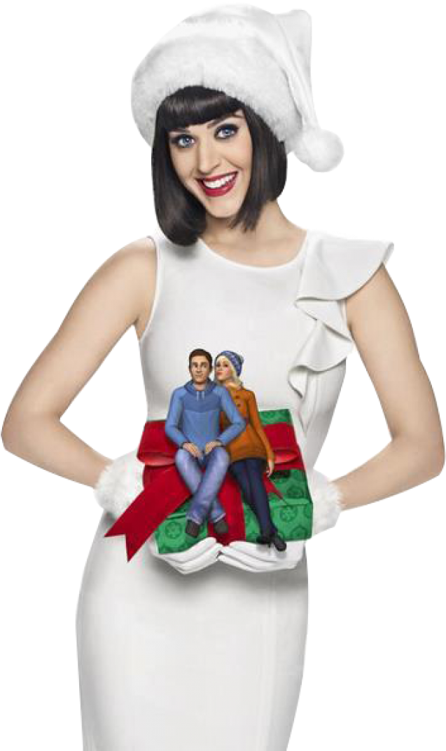 Katy Perry Christmas Spirit PNG image