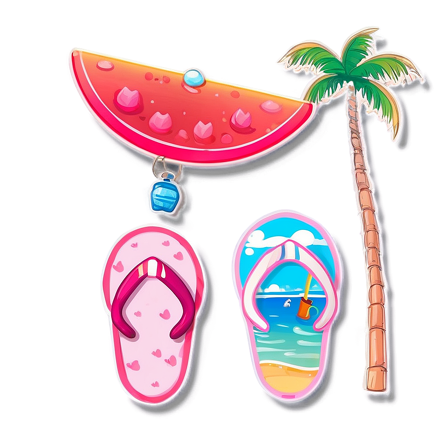 Kawaii Beach Summer Png Tmm PNG image