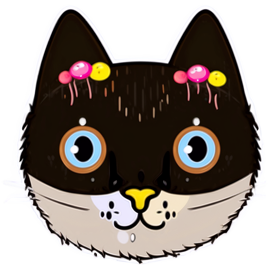 Kawaii Cat Illustration Png Idc PNG image