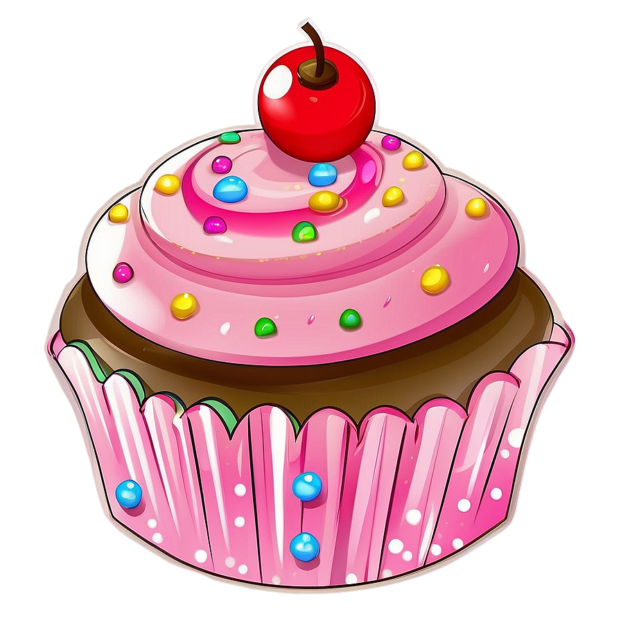 Kawaii Cupcake Designs Png 05062024 PNG image