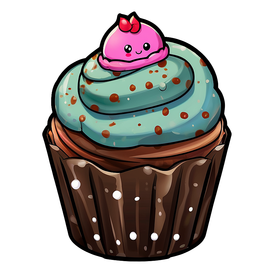 Kawaii Cupcake Designs Png 05062024 PNG image