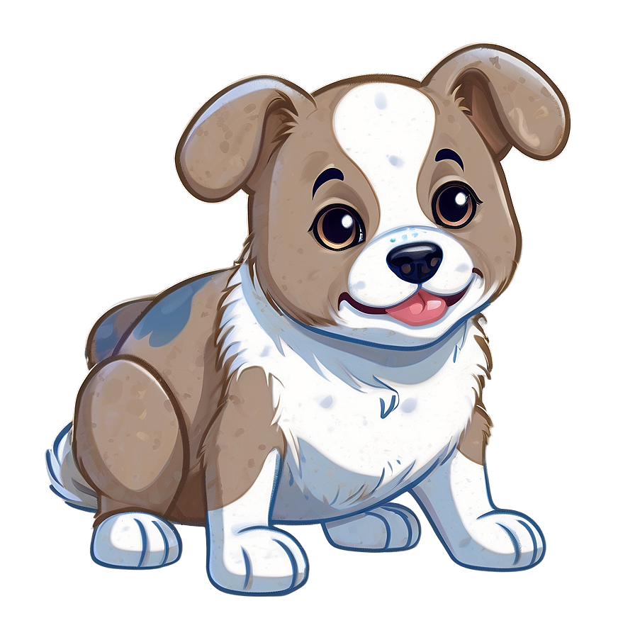 Kawaii Dog Holding A Heart Png 25 PNG image