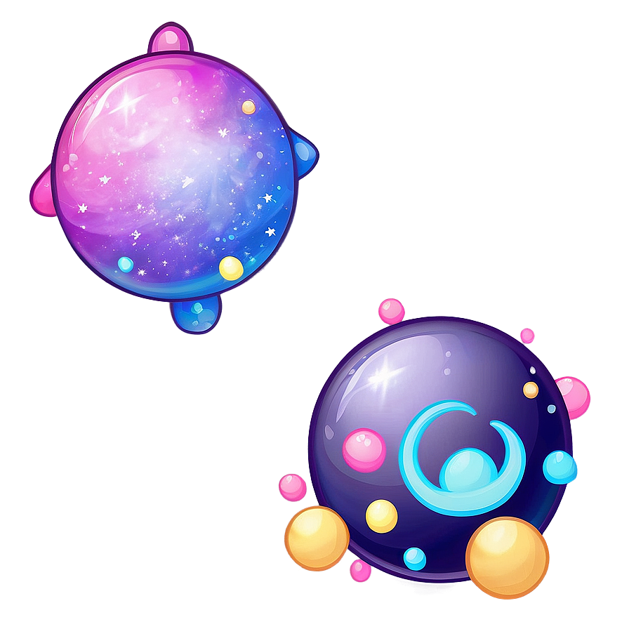 Kawaii Galaxy Theme Png 05062024 PNG image