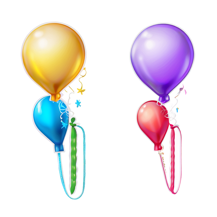 Kawaii Party Balloons Png 65 PNG image