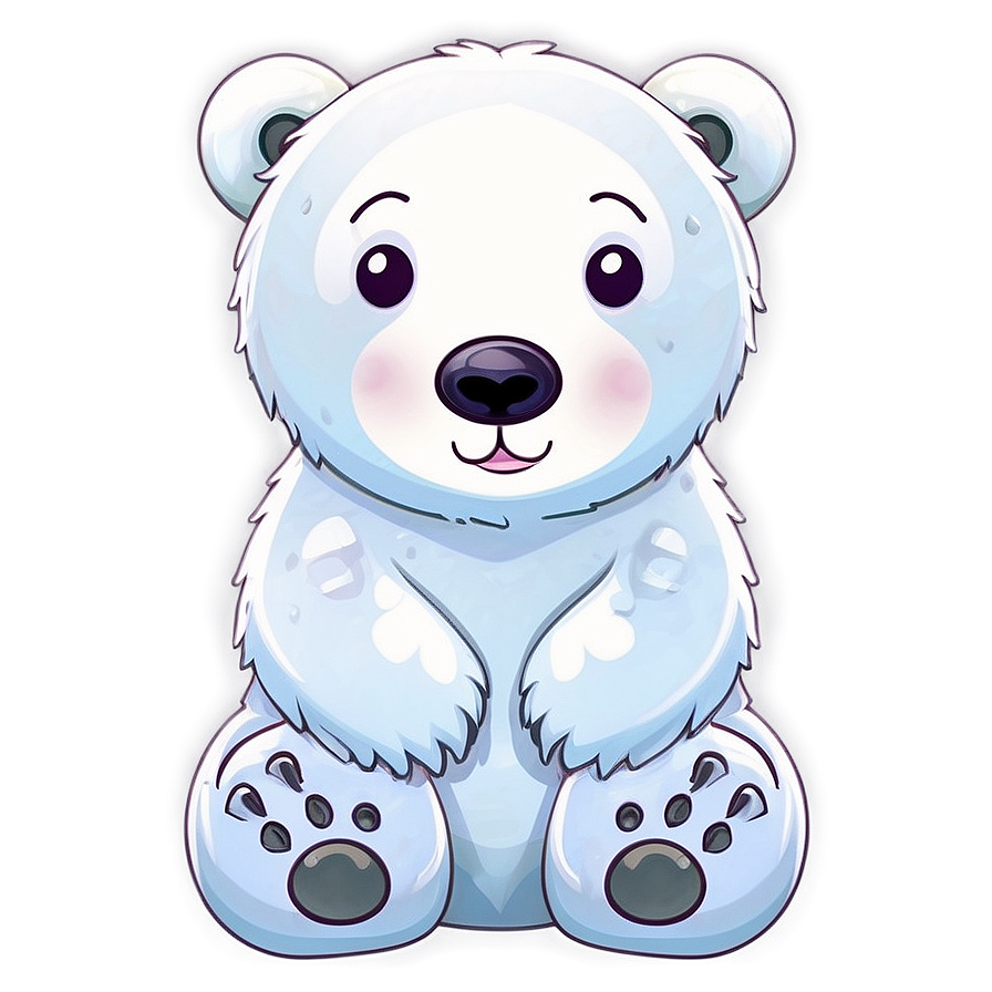 Kawaii Polar Bear Png 05062024 PNG image