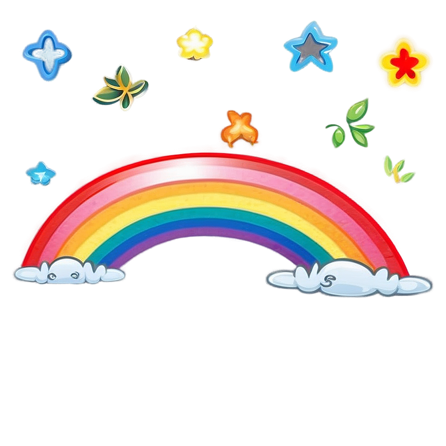 Kawaii Rainbow Design Png Ogj59 PNG image