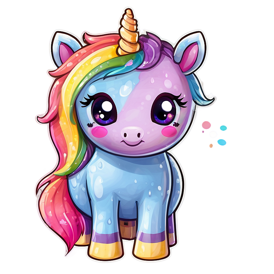 Kawaii Rainbow Unicorn Png 81 PNG image