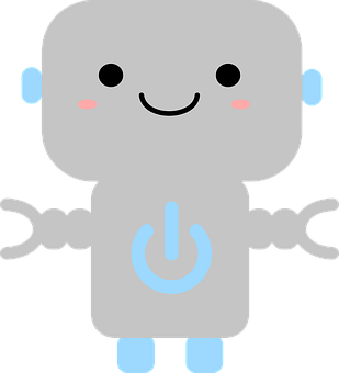 Kawaii Robot Cartoon Character PNG image