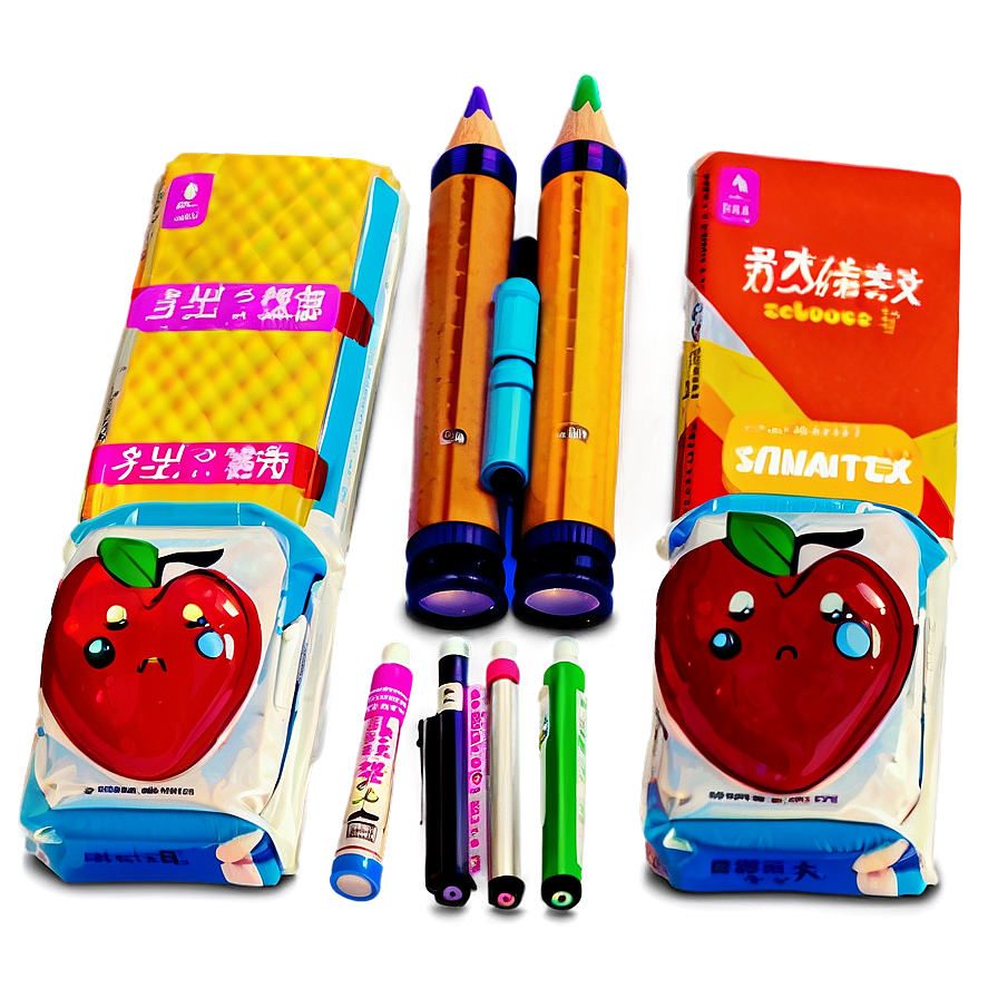 Kawaii School Supplies Png Jkb24 PNG image