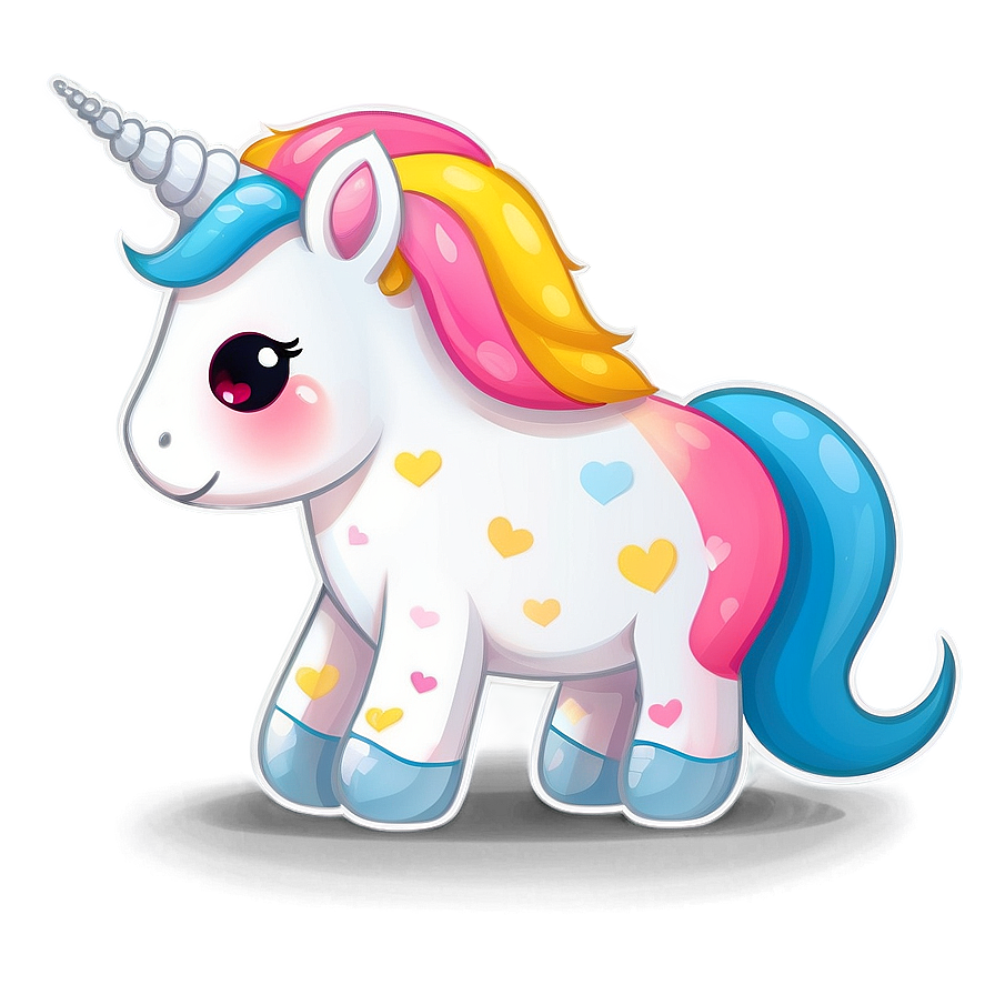 Kawaii Unicorn Clipart Png 06262024 PNG image