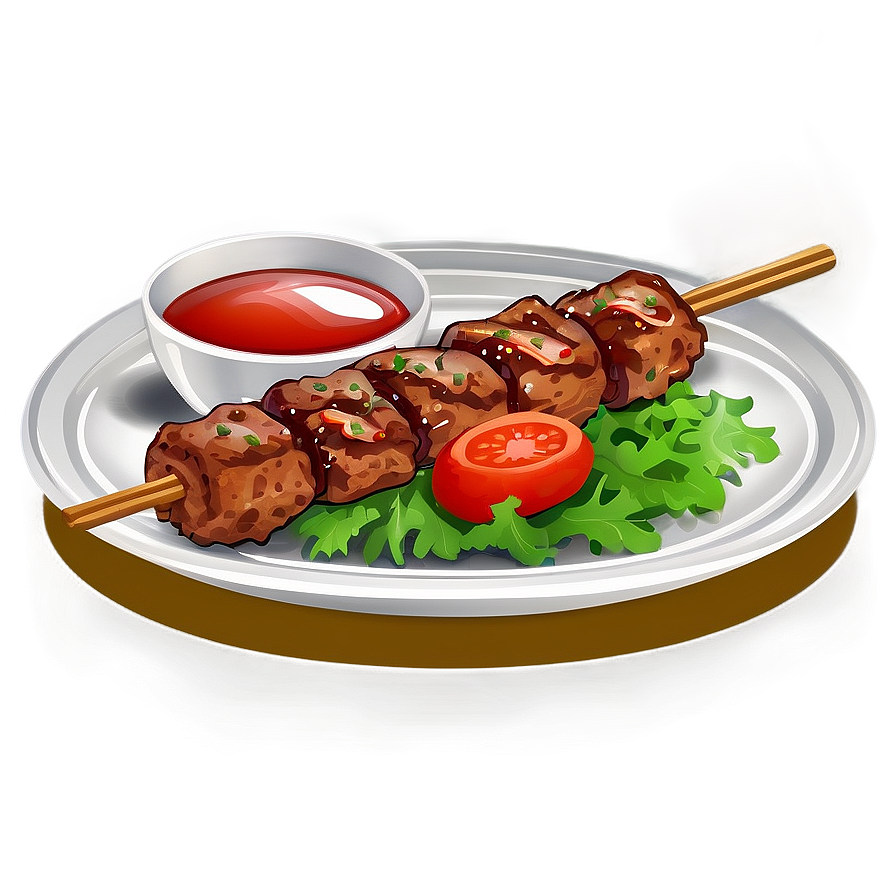 Kebab With Sauce Png 06262024 PNG image