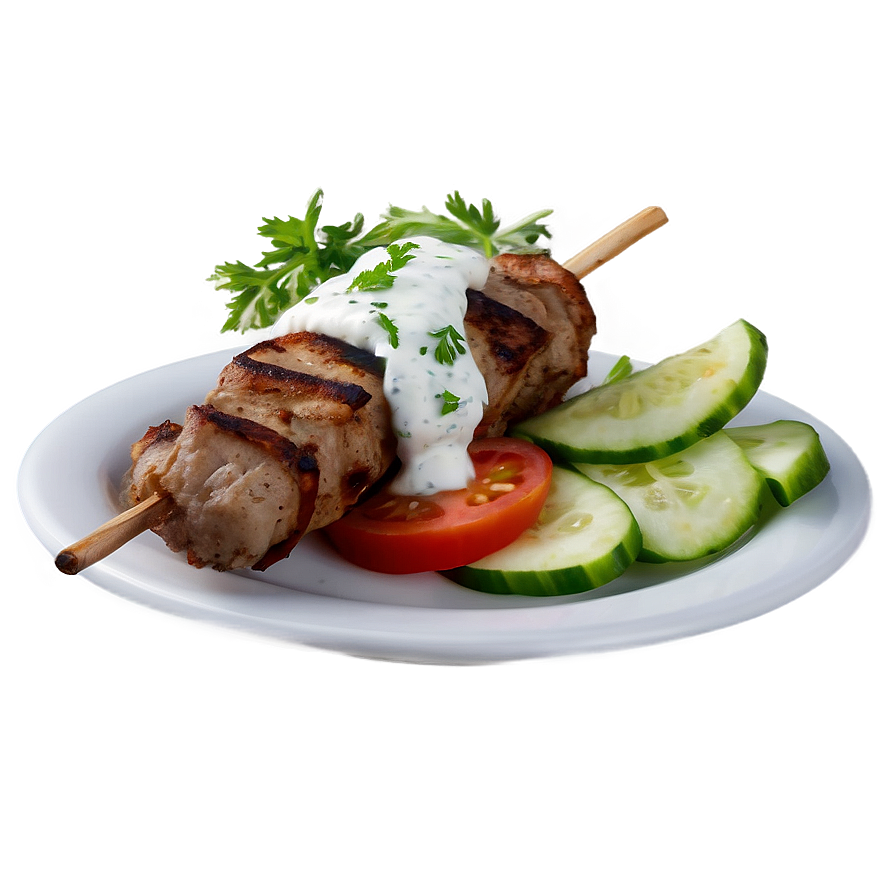 Kebab With Tzatziki Png 4 PNG image