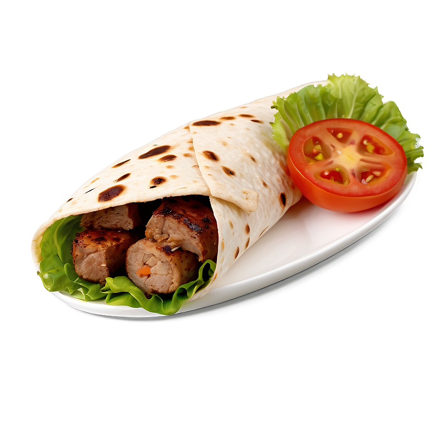 Kebab Wrap Png 06262024 PNG image