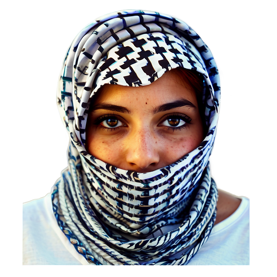 Keffiyeh Inspired Artwork Png 64 PNG image