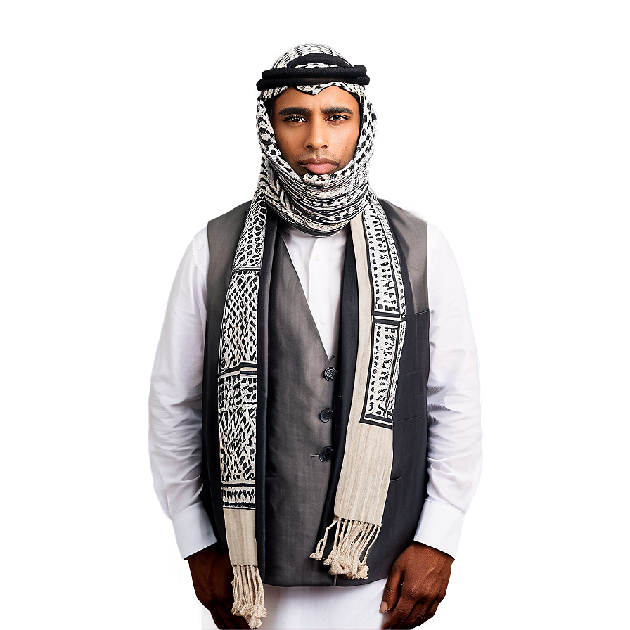 Keffiyeh: Tradition Meets Modern Png 06272024 PNG image