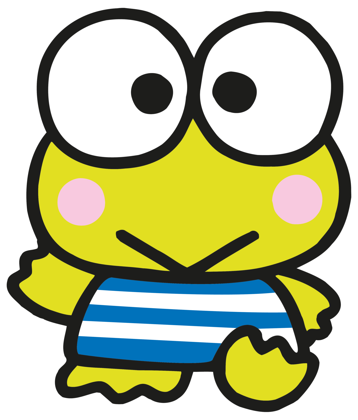 Keroppi Cartoon Frog Character PNG image