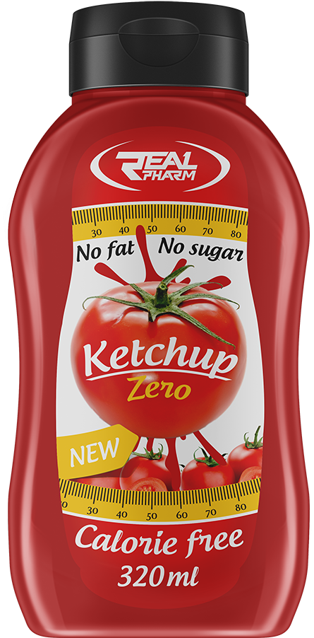 Ketchup Zero Calorie Free Bottle PNG image