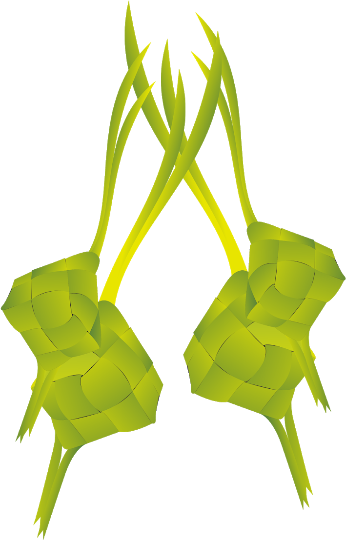 Ketupat Traditional Indonesian Rice Cakes PNG image