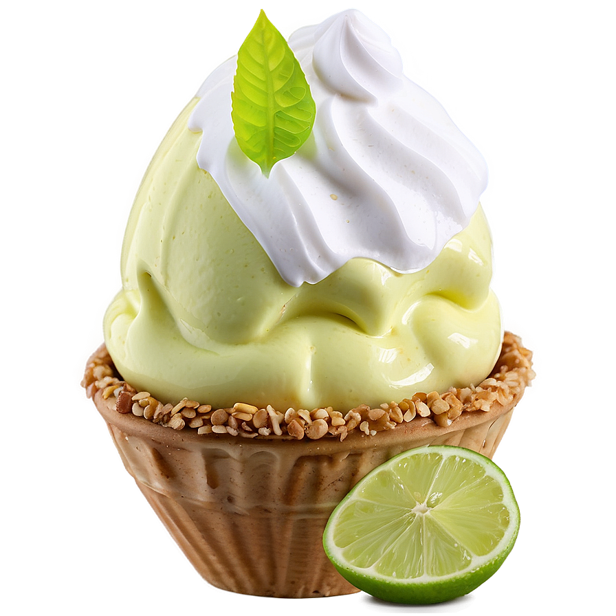 Key Lime Pie Ice Cream Sundae Png 45 PNG image