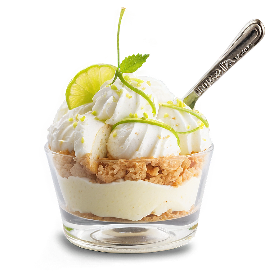 Key Lime Pie Ice Cream Sundae Png Buo5 PNG image