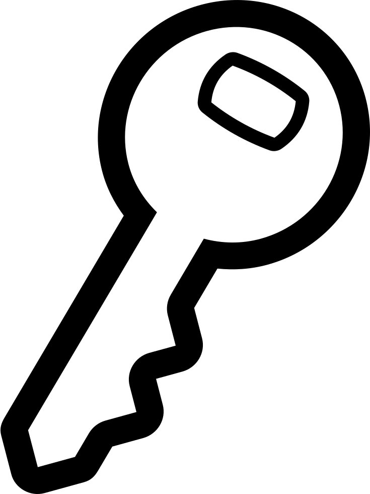 Key Silhouette Icon PNG image