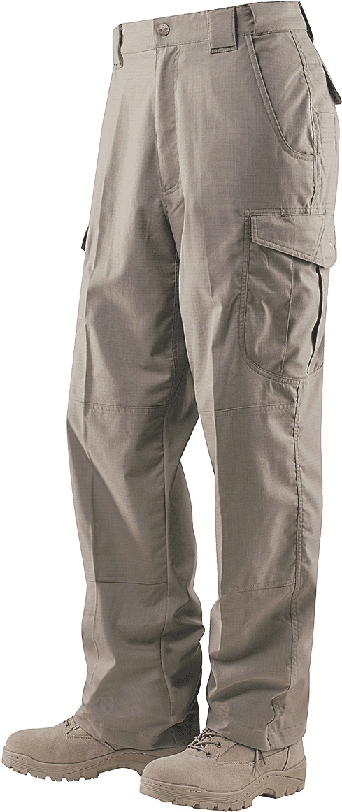 Khaki Cargo Pants Standing PNG image