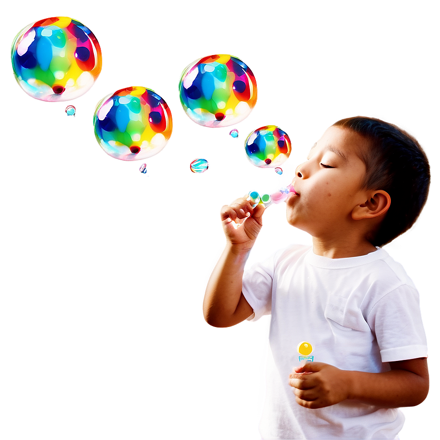 Kid Blowing Bubbles Png 05242024 PNG image