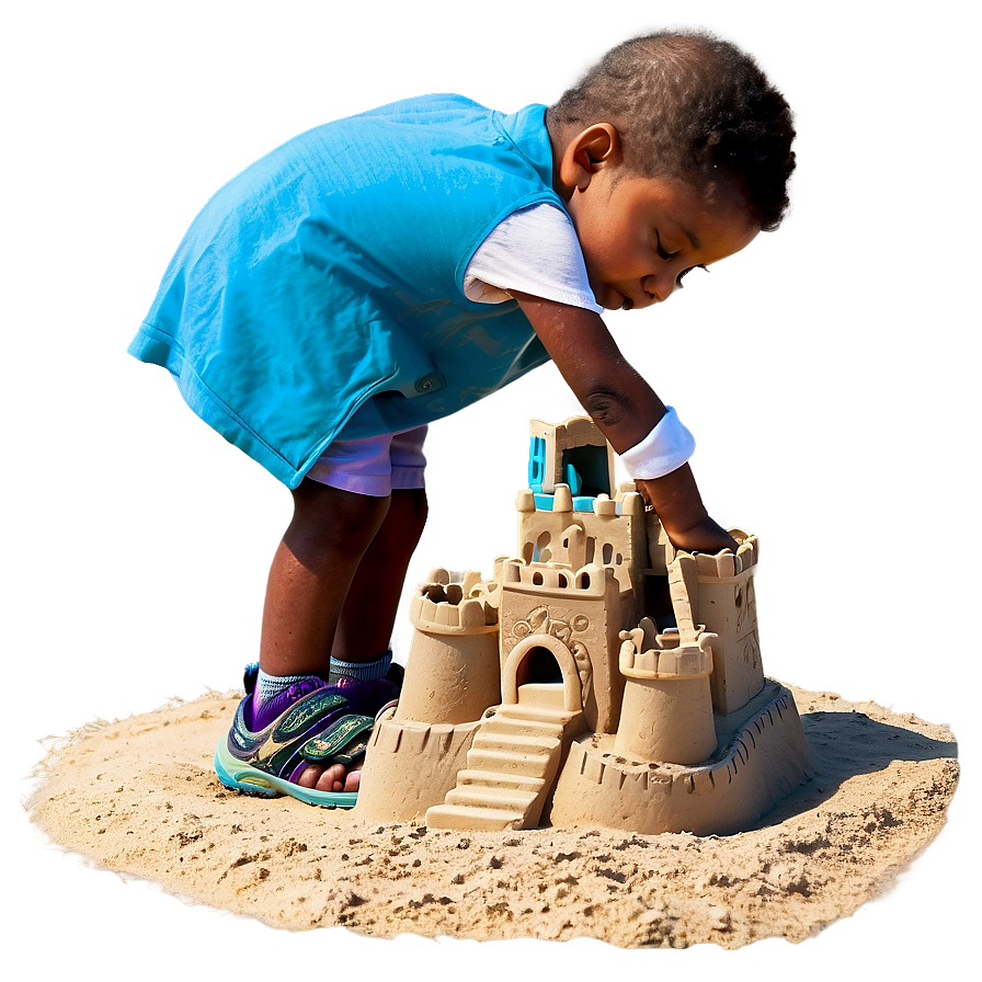 Kid Building Sandcastle Png 54 PNG image