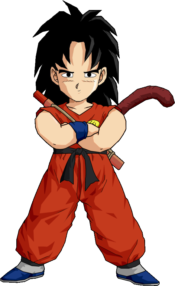 Kid Goku Confident Stance PNG image