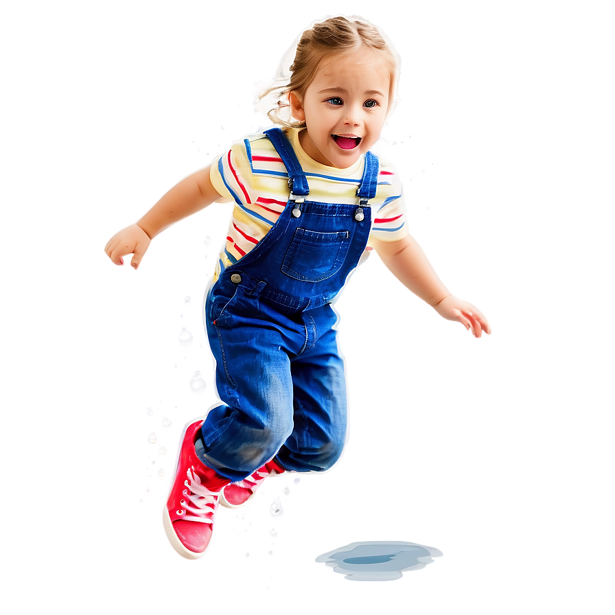 Kid Jumping In Puddle Png 05242024 PNG image