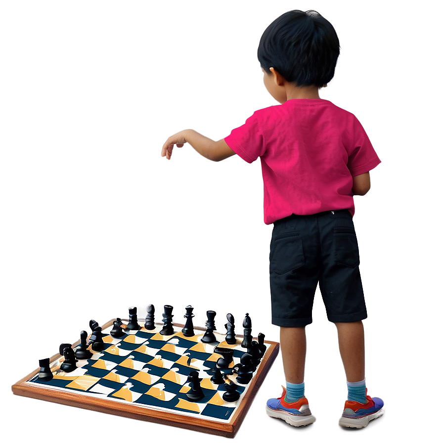 Kid Playing Chess Png Qiu PNG image