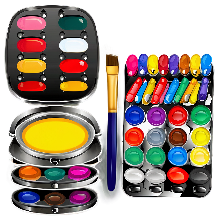 Kid's Art Palette Png Axg54 PNG image