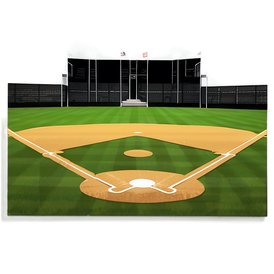 Kids Baseball Field Cartoon Png Awi96 PNG image