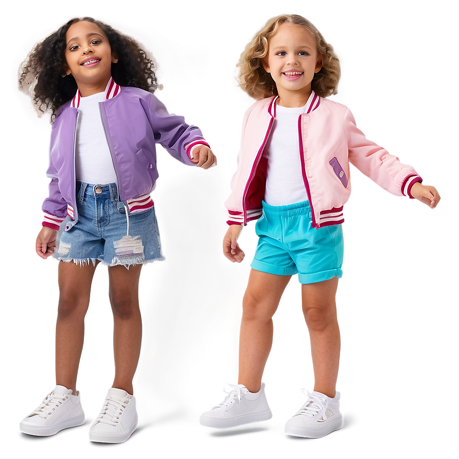 Kids Bomber Jacket Fun Png Bxq22 PNG image