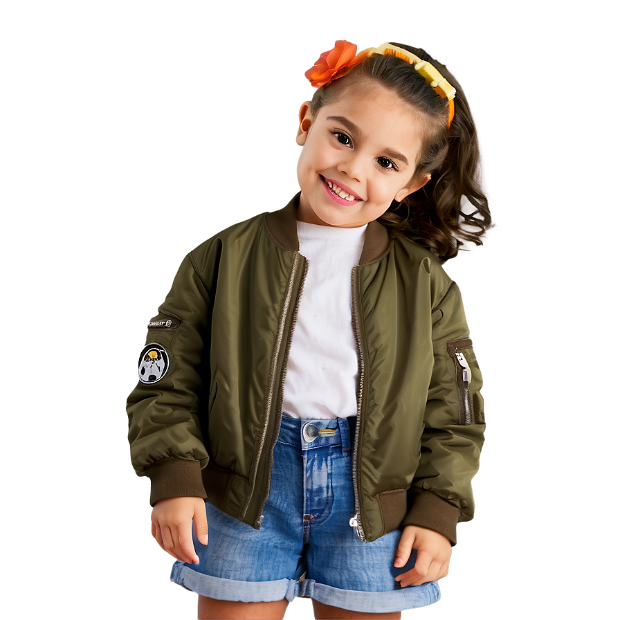 Kids Bomber Jacket Fun Png Xfo58 PNG image