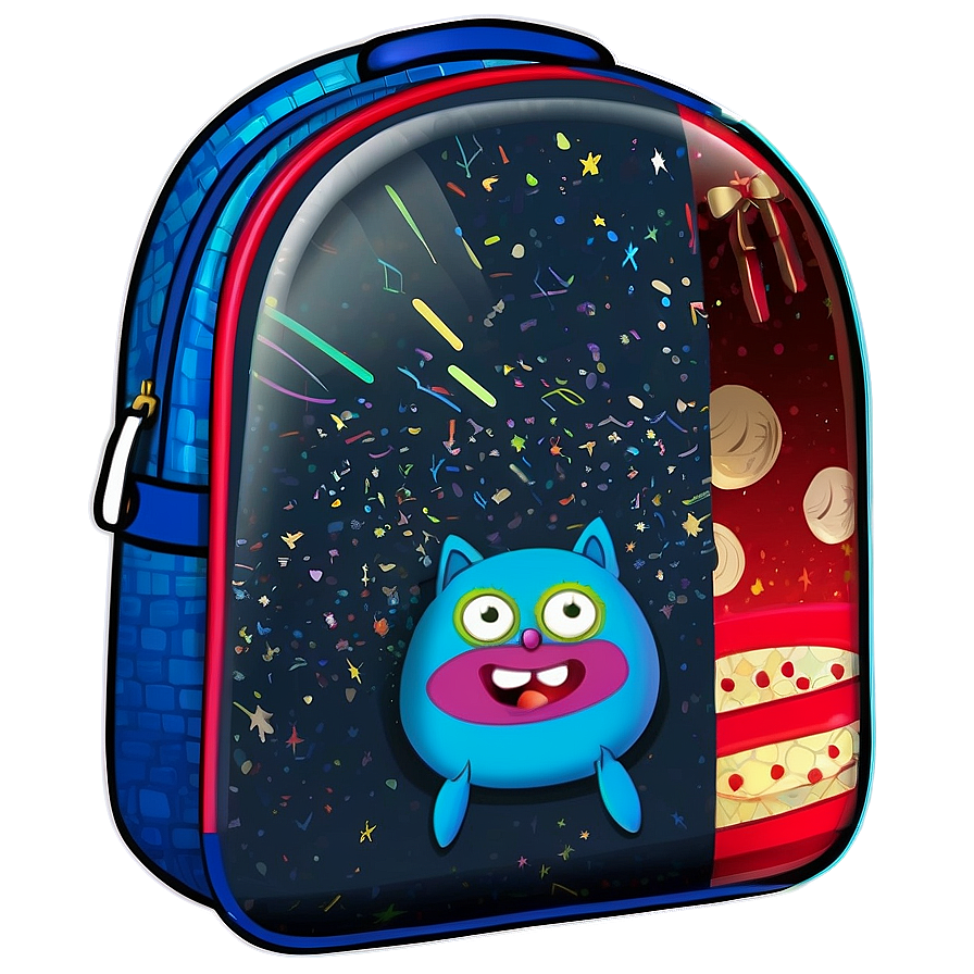 Kids' Book Bag Cartoon Style Png 73 PNG image