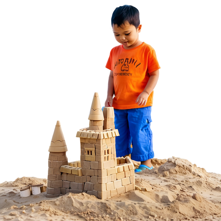 Kids Building Sandcastles Png Ehv PNG image