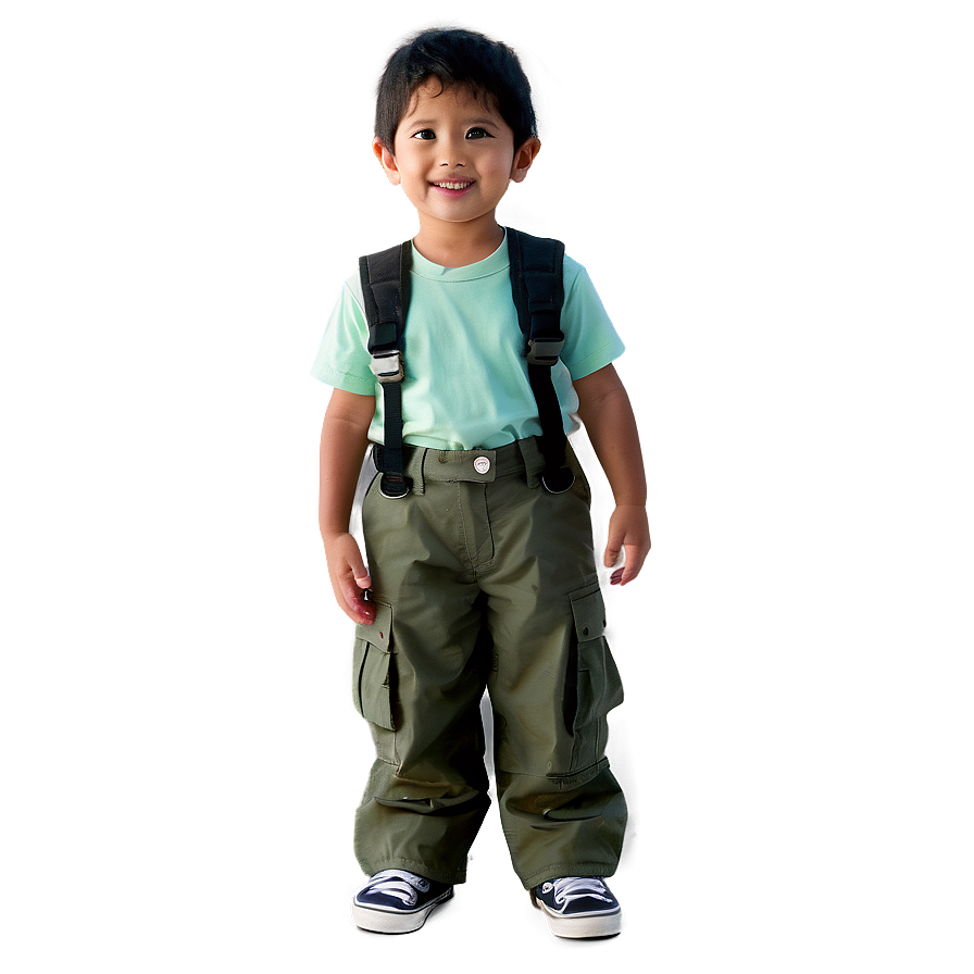 Kids Cargo Pants Png 06132024 PNG image