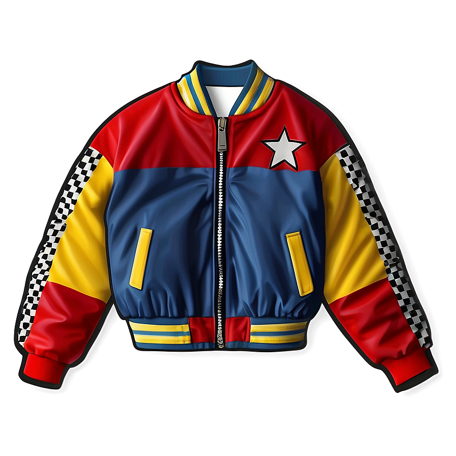 Kids Cartoon Bomber Jacket Png Wsn15 PNG image