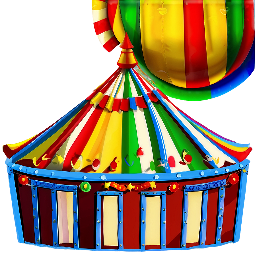 Kids Circus Party Tent Png 06132024 PNG image