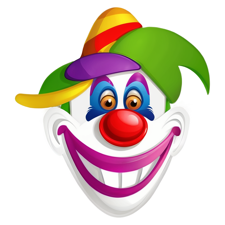 Kids Clown Face Illustration Png Dff76 PNG image