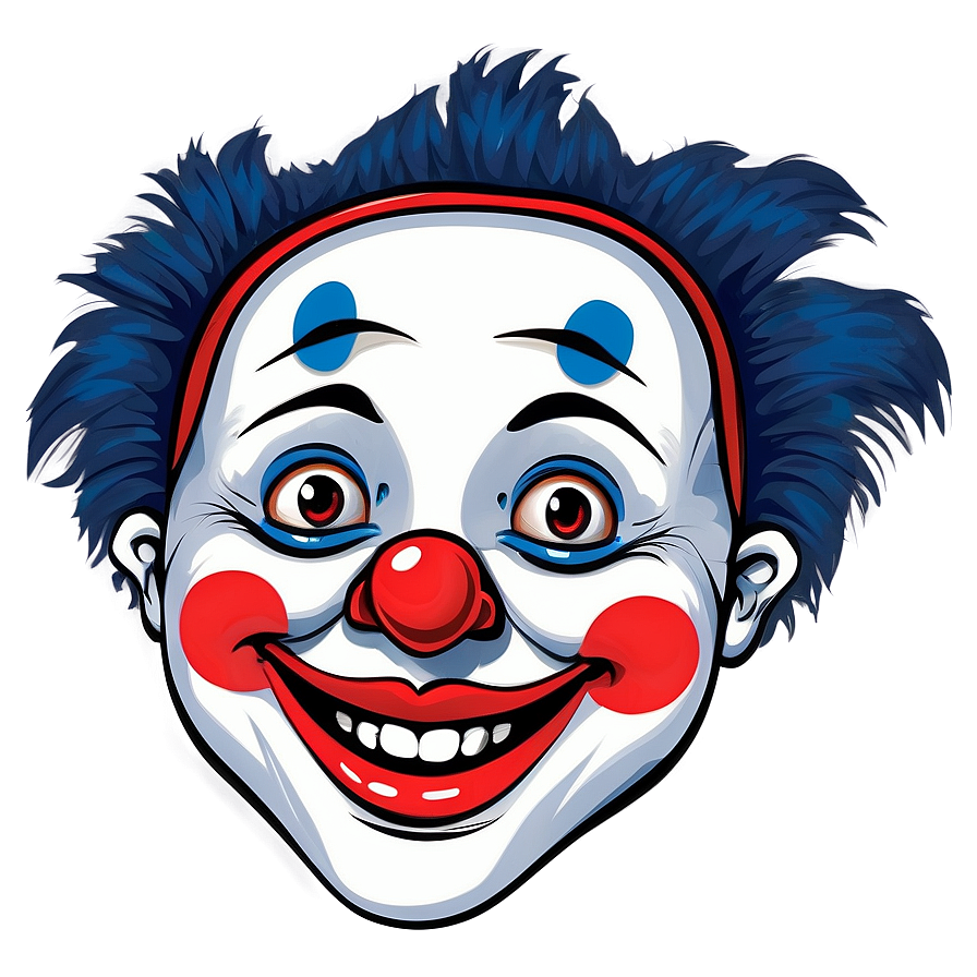 Kids Clown Face Illustration Png Pbm PNG image