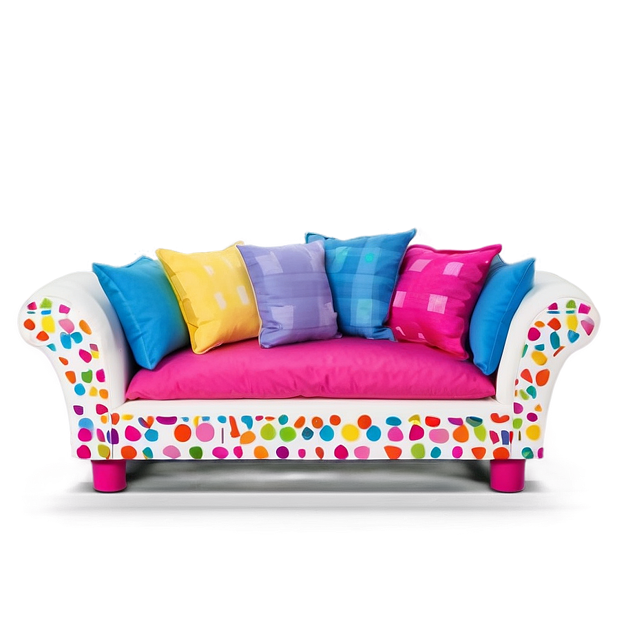 Kids Colorful Couch Png Ltb PNG image