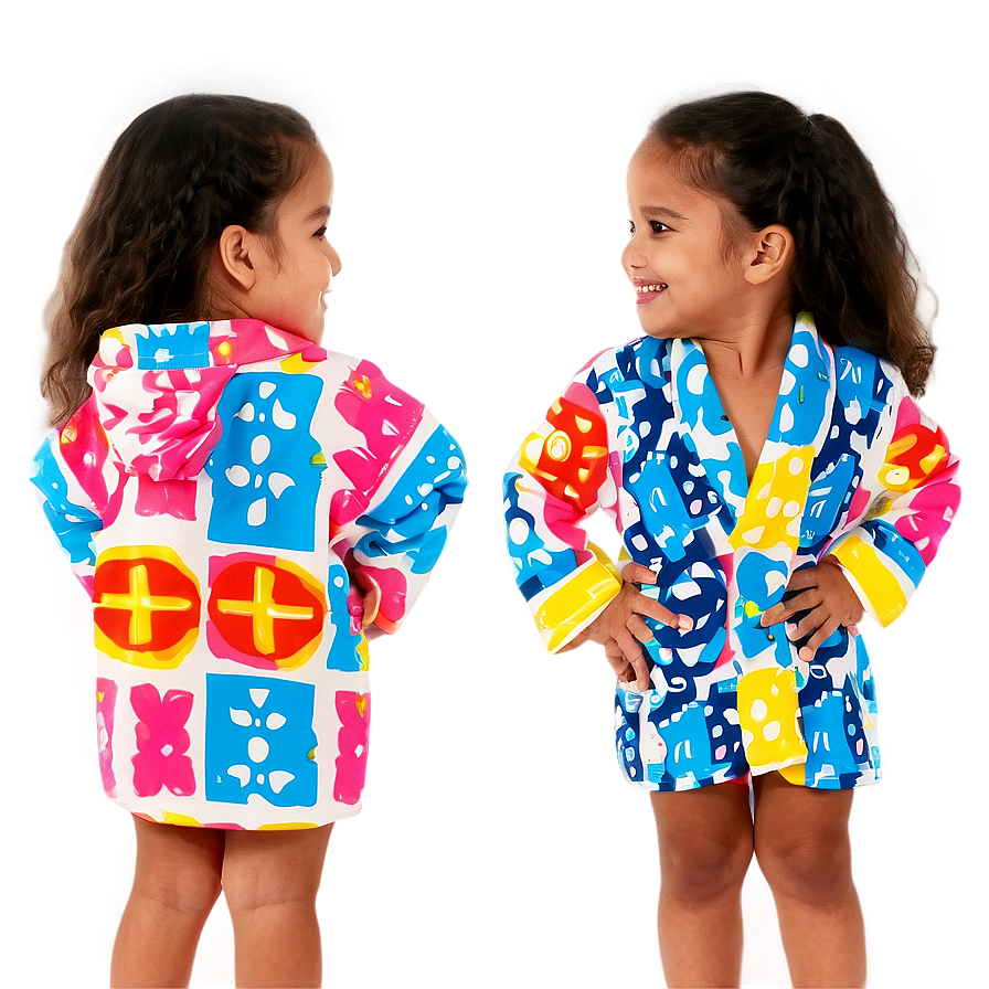 Kids' Colorful Robe Png 76 PNG image